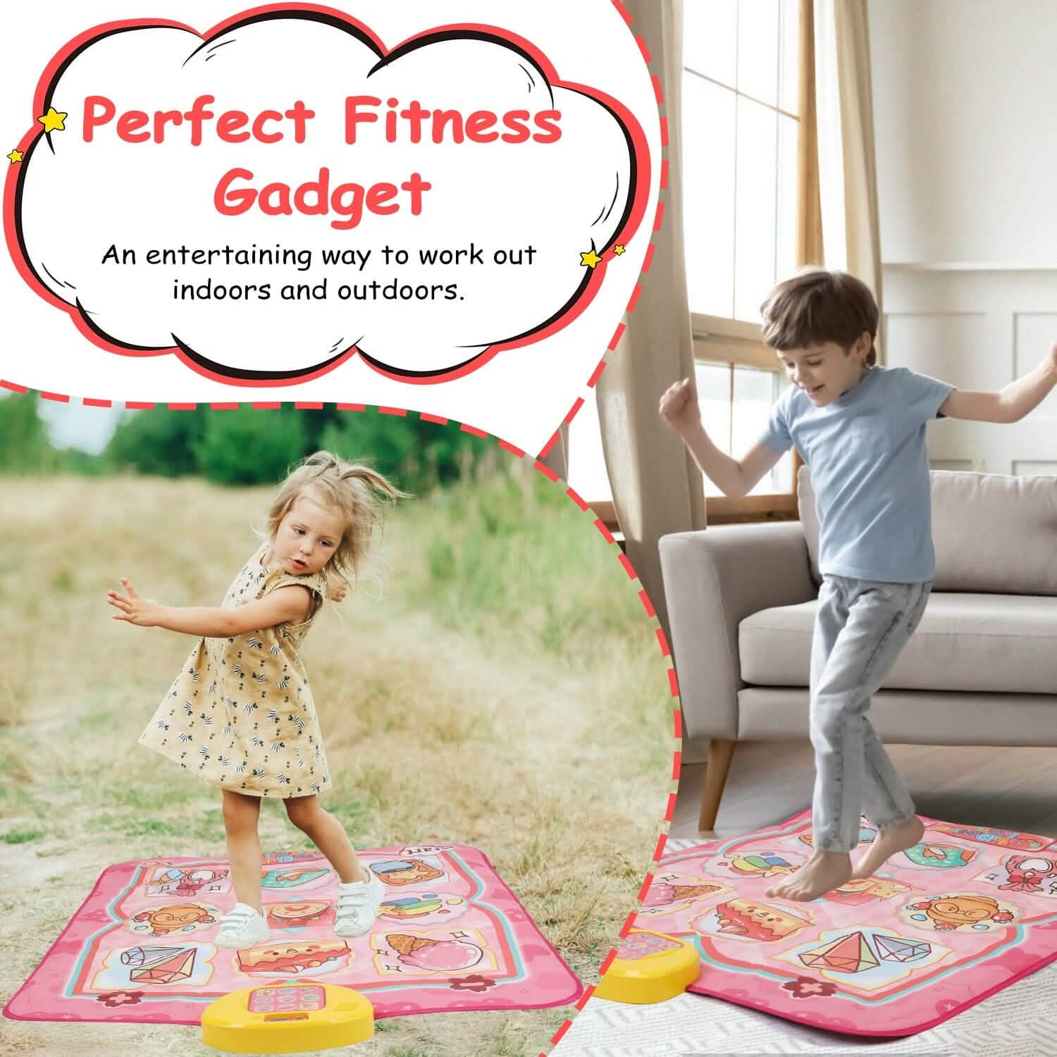 Kids Electronic Music Dance Pad with 6 Modes Toys & Games - Tophatter Daily Deals