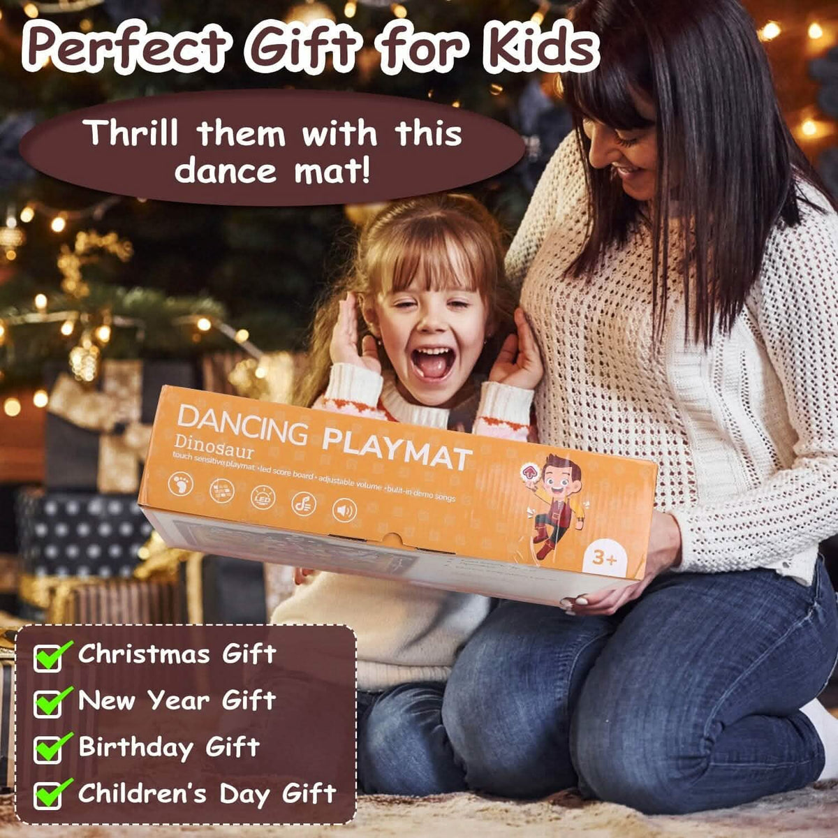 Kids Electronic Music Dance Pad with 6 Modes Toys & Games - Tophatter Daily Deals