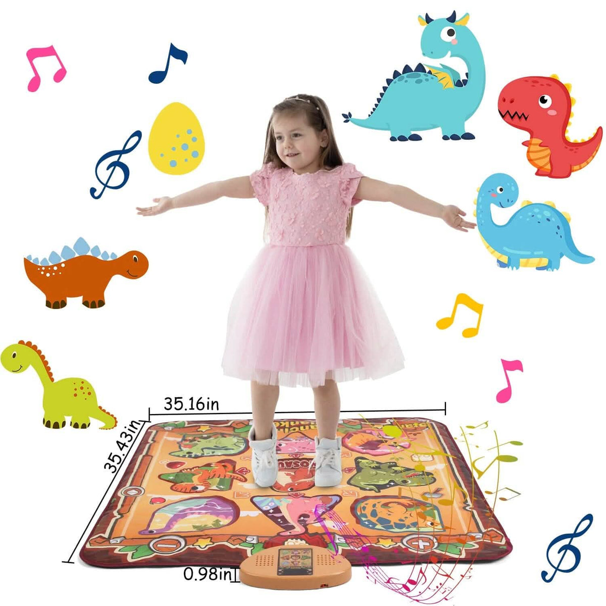 Kids Electronic Music Dance Pad with 6 Modes Toys & Games - Tophatter Daily Deals