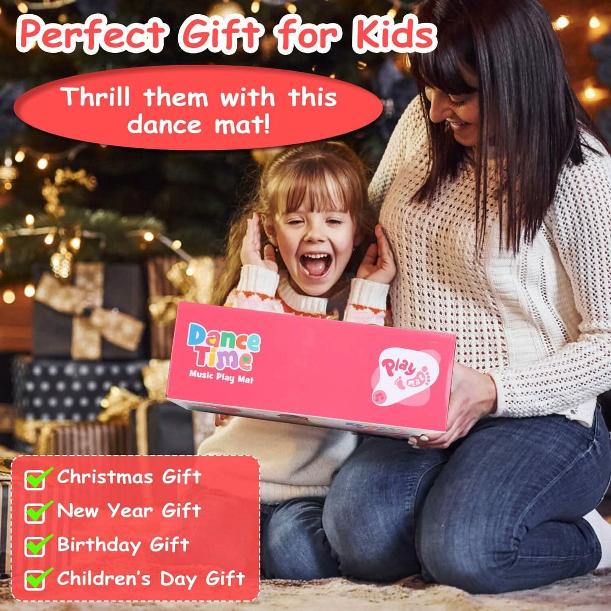 Kids Electronic Music Dance Pad with 6 Modes Toys & Games - Tophatter Daily Deals