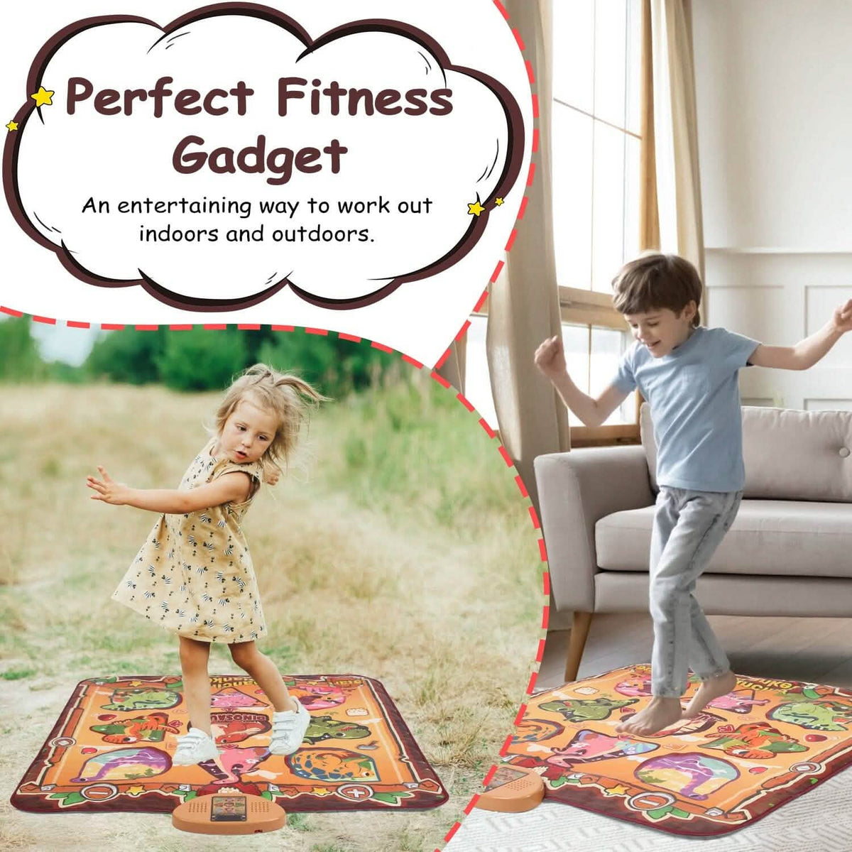 Kids Electronic Music Dance Pad with 6 Modes Toys & Games - Tophatter Daily Deals