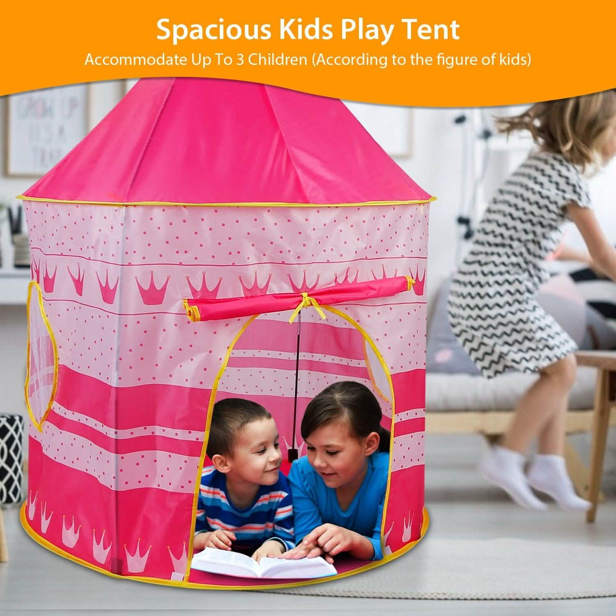 Kids Foldable Pop Up Play Tent Toys & Games - Tophatter Daily Deals