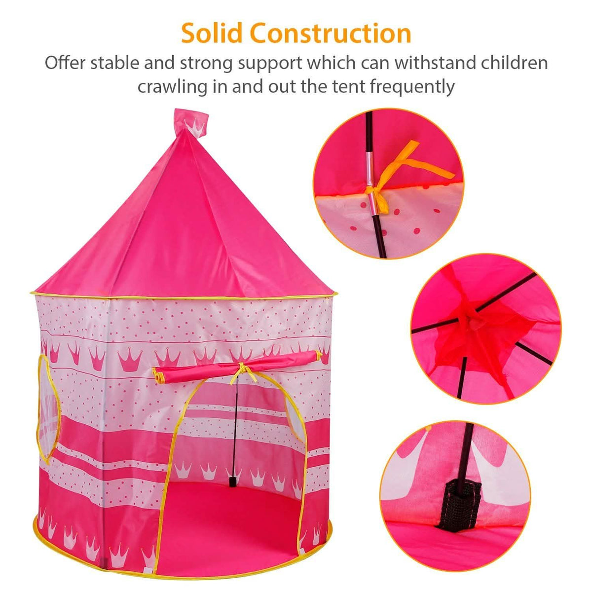 Kids Foldable Pop Up Play Tent Toys & Games - Tophatter Daily Deals