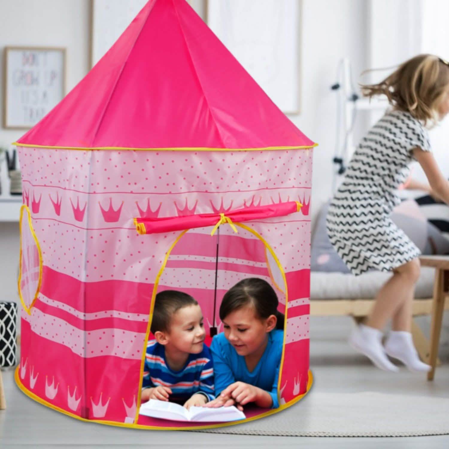 Kids Foldable Pop Up Play Tent Toys & Games - Tophatter Daily Deals