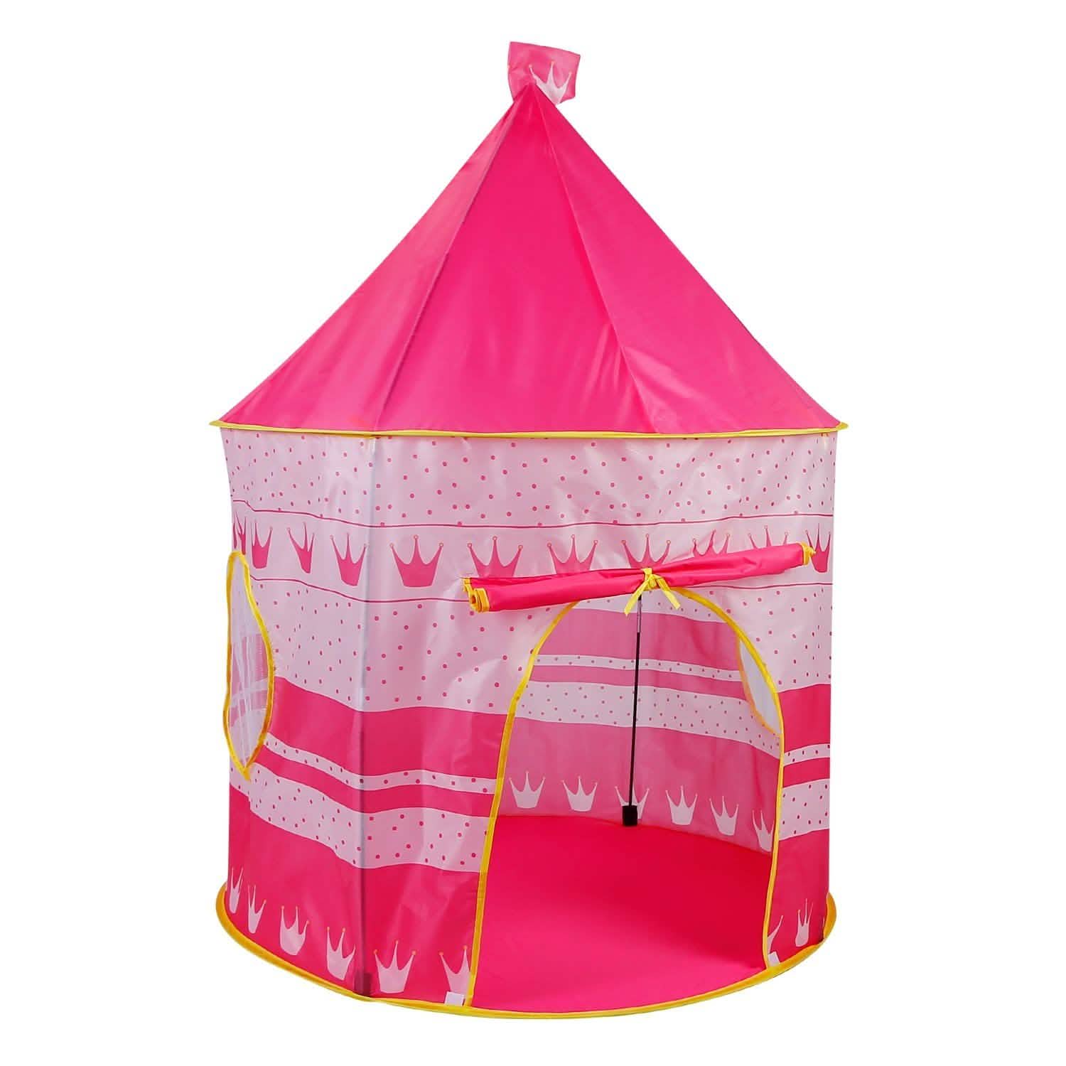 Kids Foldable Pop Up Play Tent Pink Toys & Games - Tophatter Daily Deals