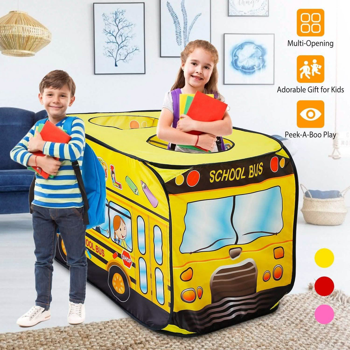 Kids Play Tent Foldable Pop Up Toys & Games - Tophatter Daily Deals