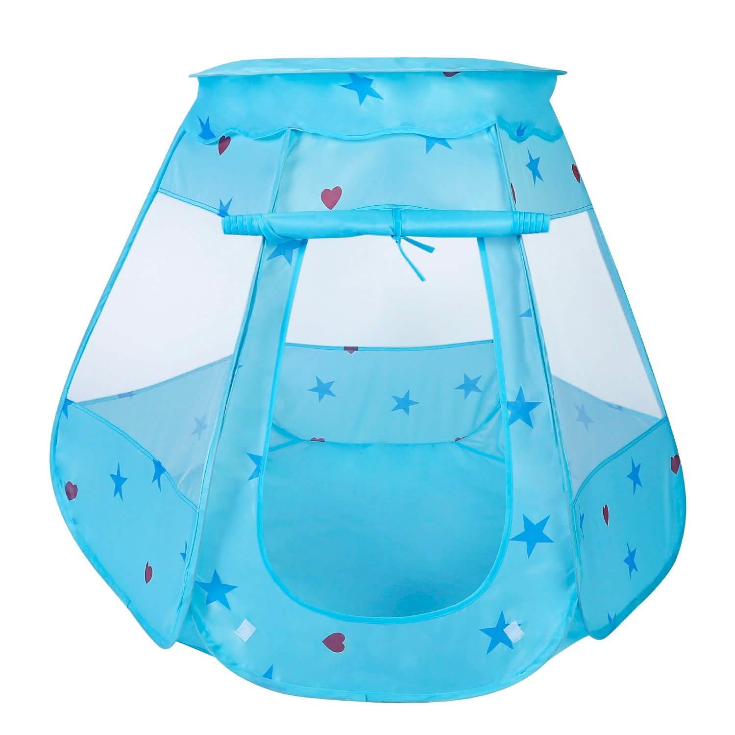 Kids Pop Up Prince Princess Toddler Play Tent Blue Toys & Games - Tophatter Daily Deals