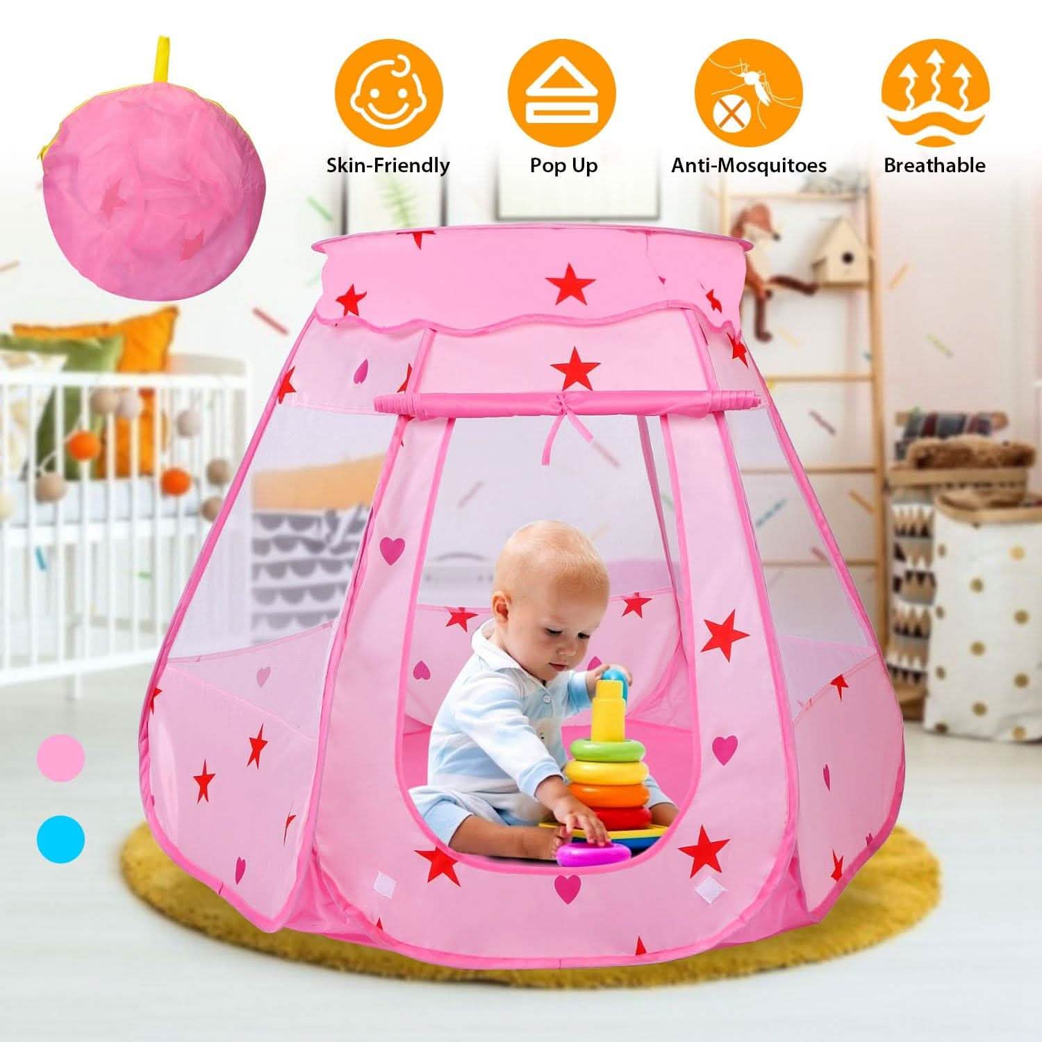Kids Pop Up Prince Princess Toddler Play Tent Toys & Games - Tophatter Daily Deals
