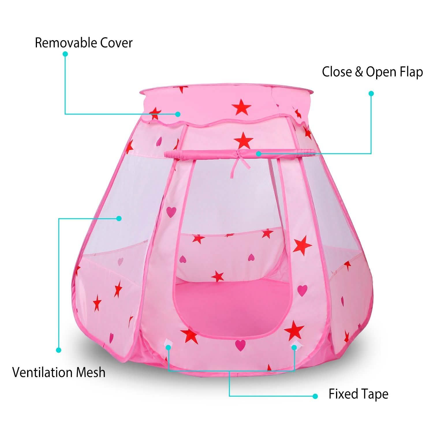Kids Pop Up Prince Princess Toddler Play Tent Toys & Games - Tophatter Daily Deals