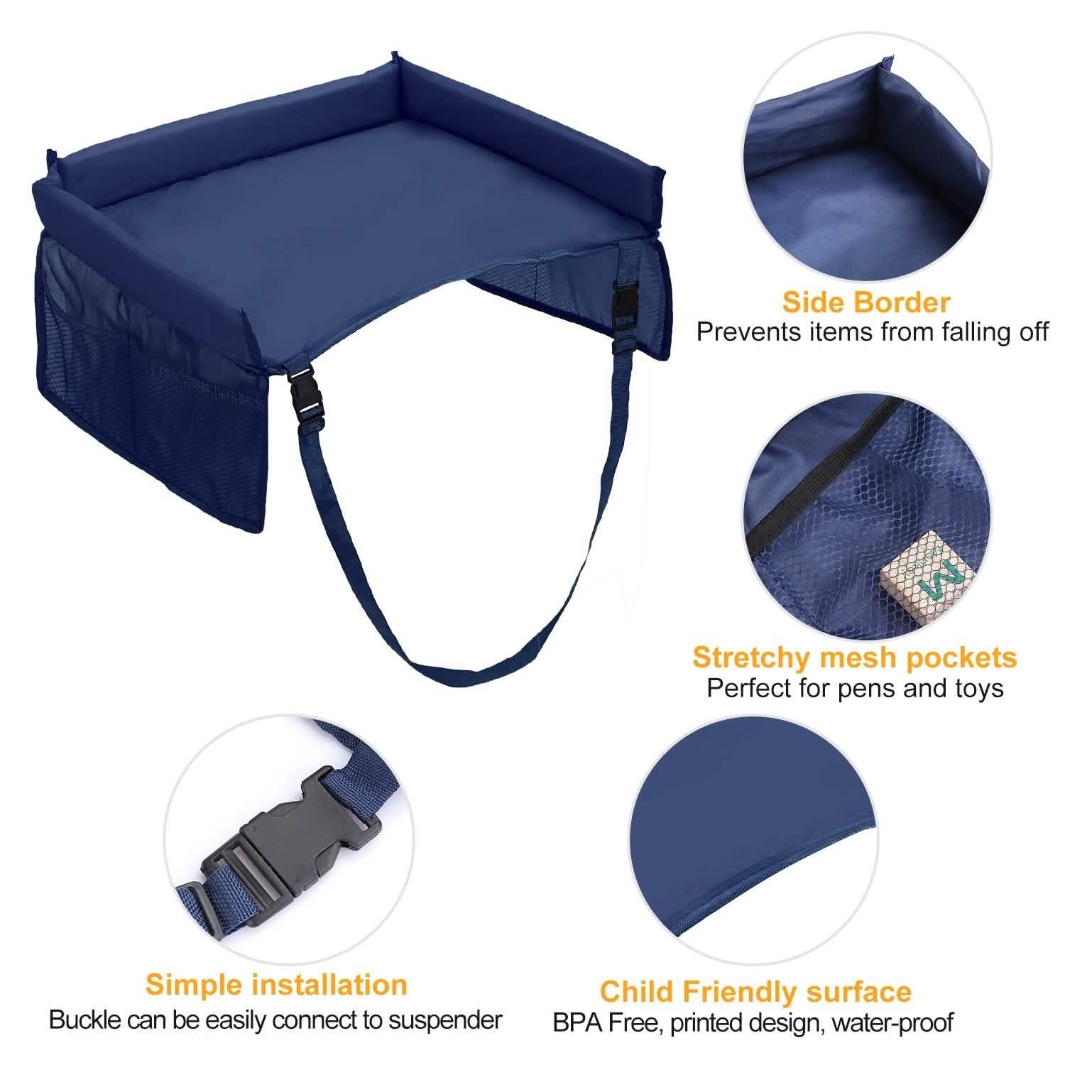 Kids Safety Travel Tray Waterproof Car Seat Automotive - Tophatter Daily Deals