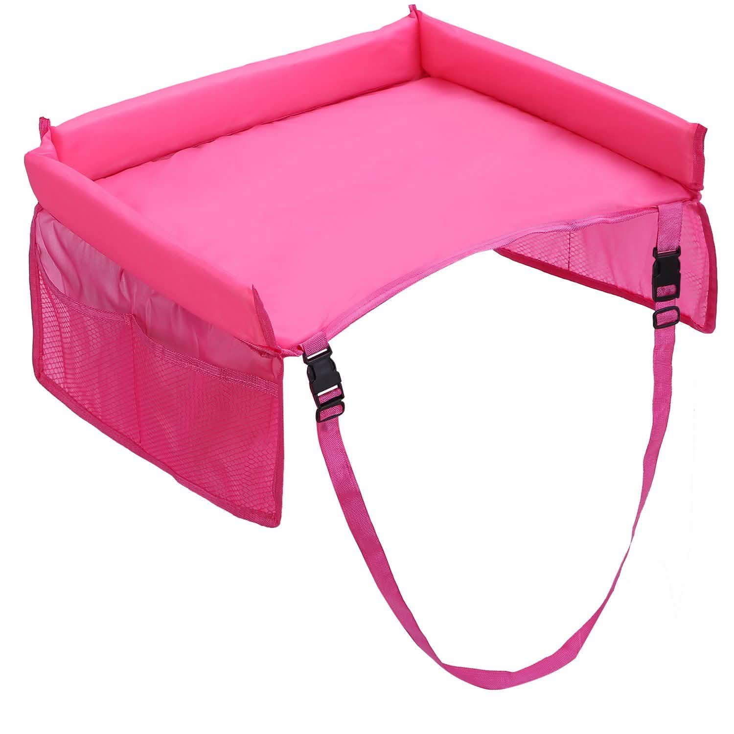 Kids Safety Travel Tray Waterproof Car Seat Pink Automotive - Tophatter Daily Deals
