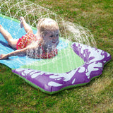 Kids Single Water Slide Lawn Surfing Racing Lane Slip Splash Spray Sprinkler Outdoor Recreation - Tophatter Daily Deals