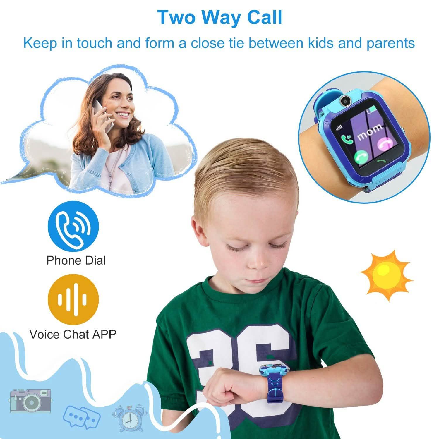 Kid's Smartwatch GPS Tracker Smart Watches - Tophatter Daily Deals