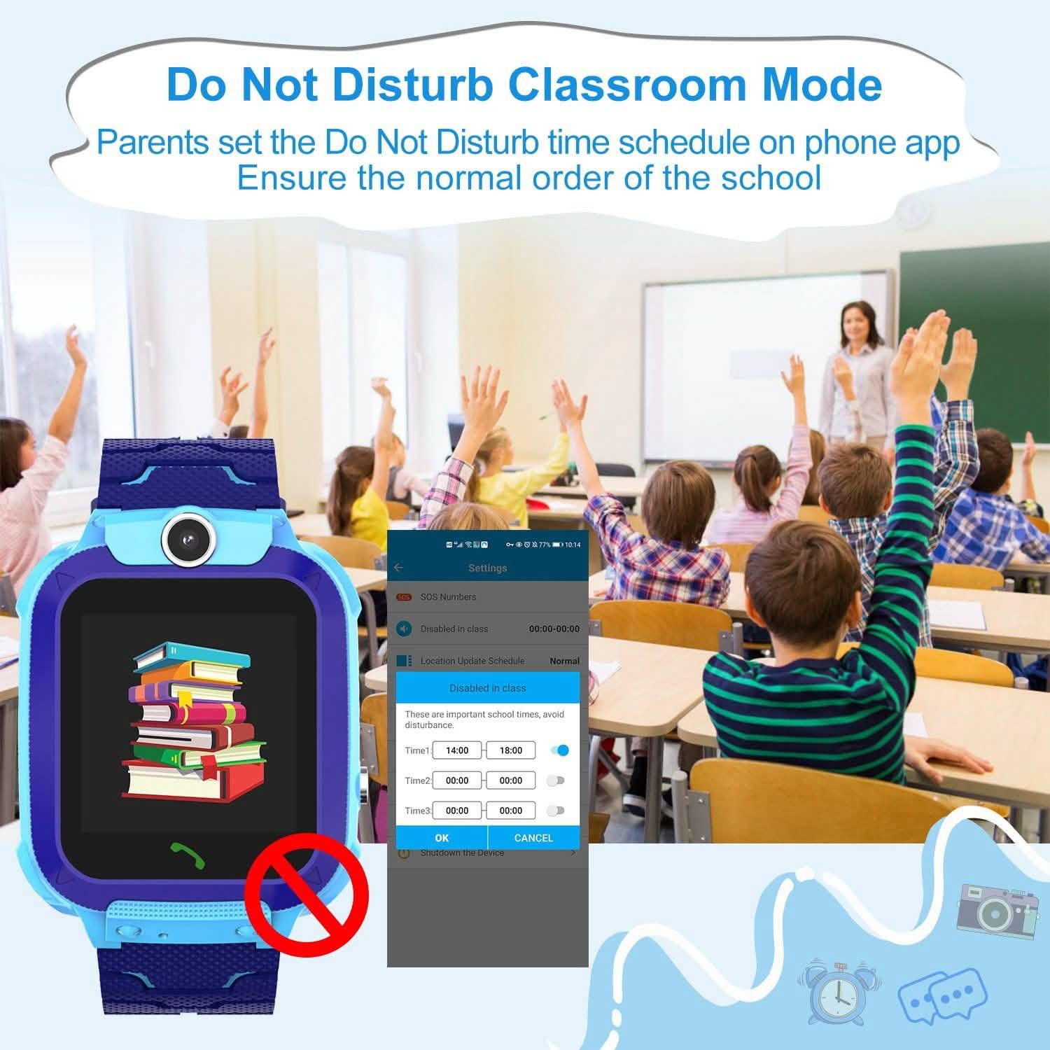 Kid's Smartwatch GPS Tracker Smart Watches - Tophatter Daily Deals