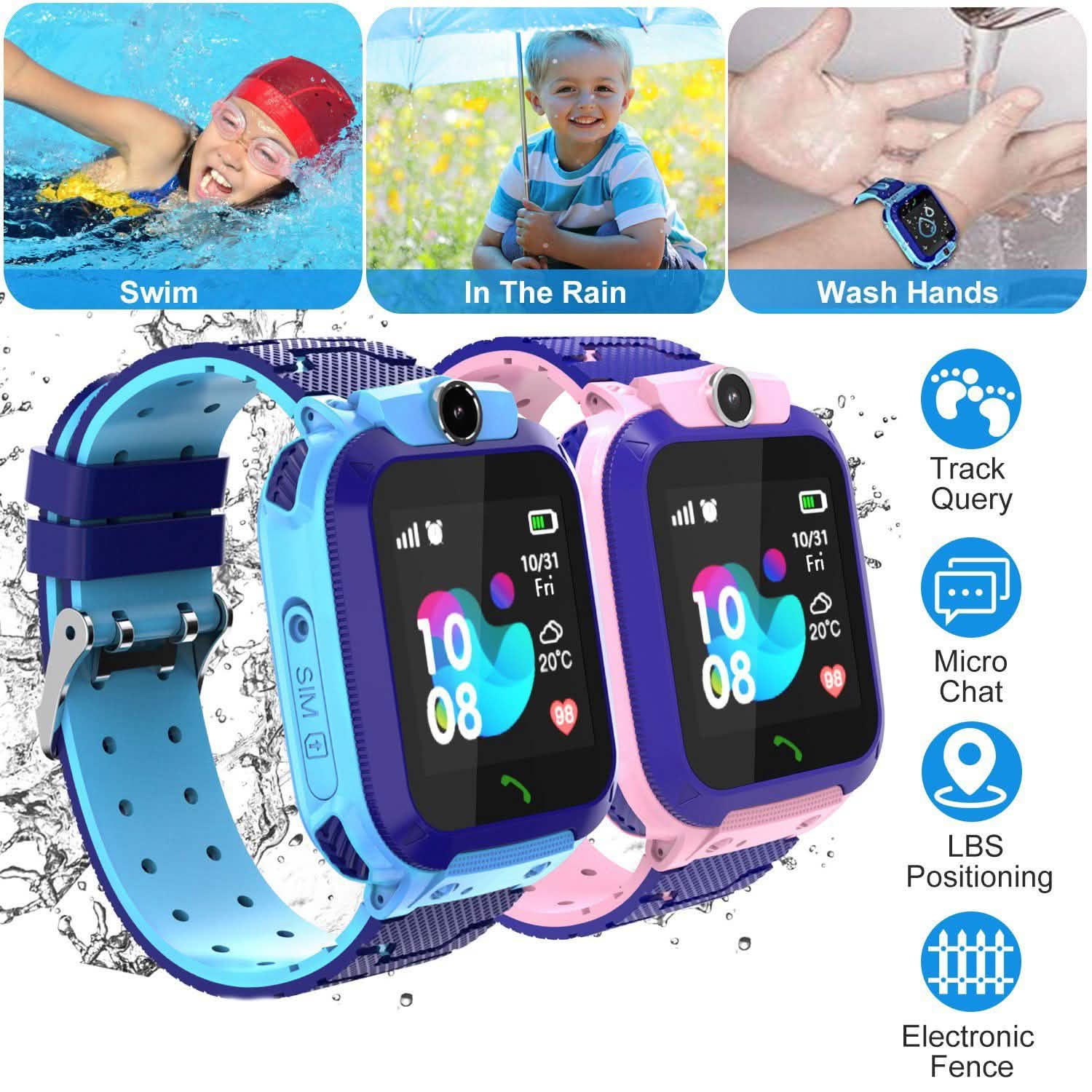 Kid's Smartwatch GPS Tracker Smart Watches - Tophatter Daily Deals