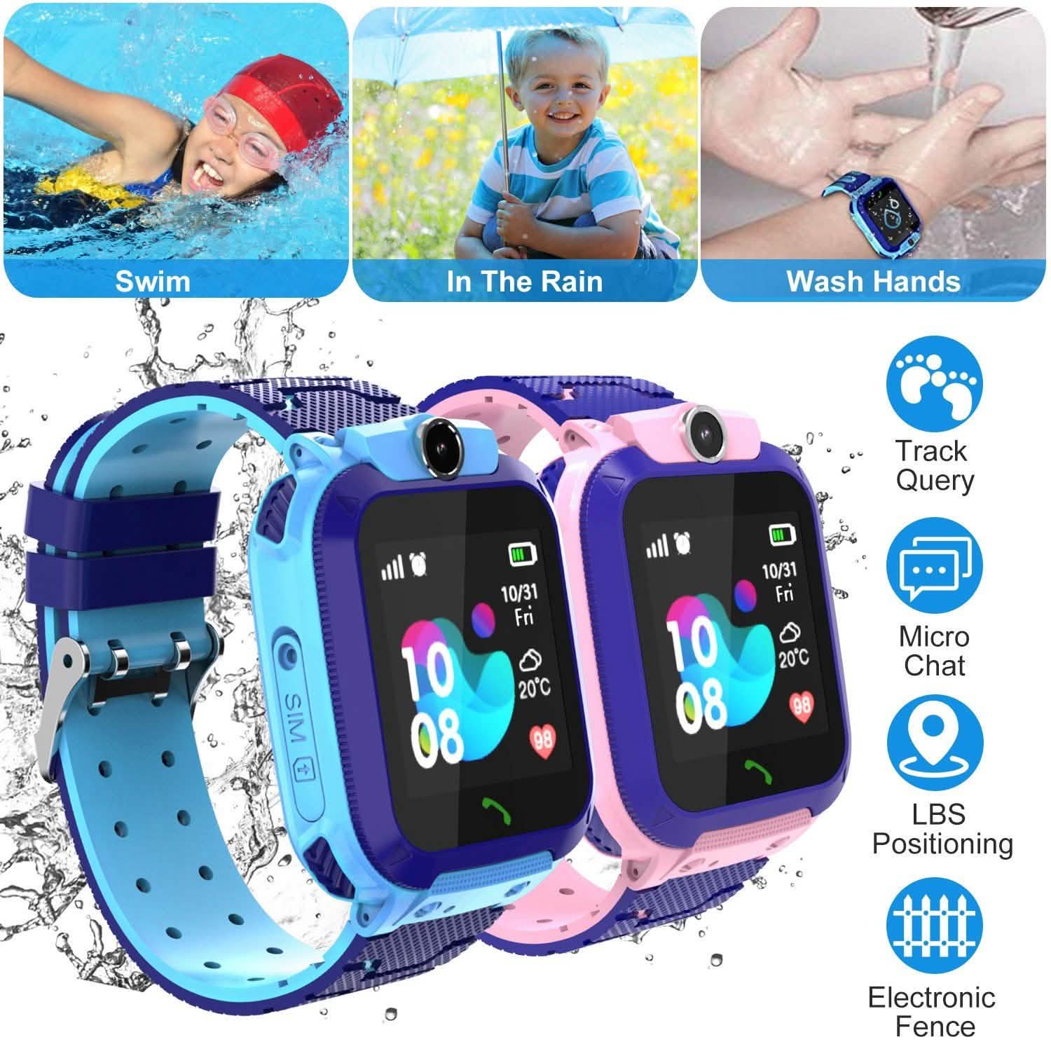 Kid's Smartwatch GPS Tracker Smart Watches - Tophatter Daily Deals