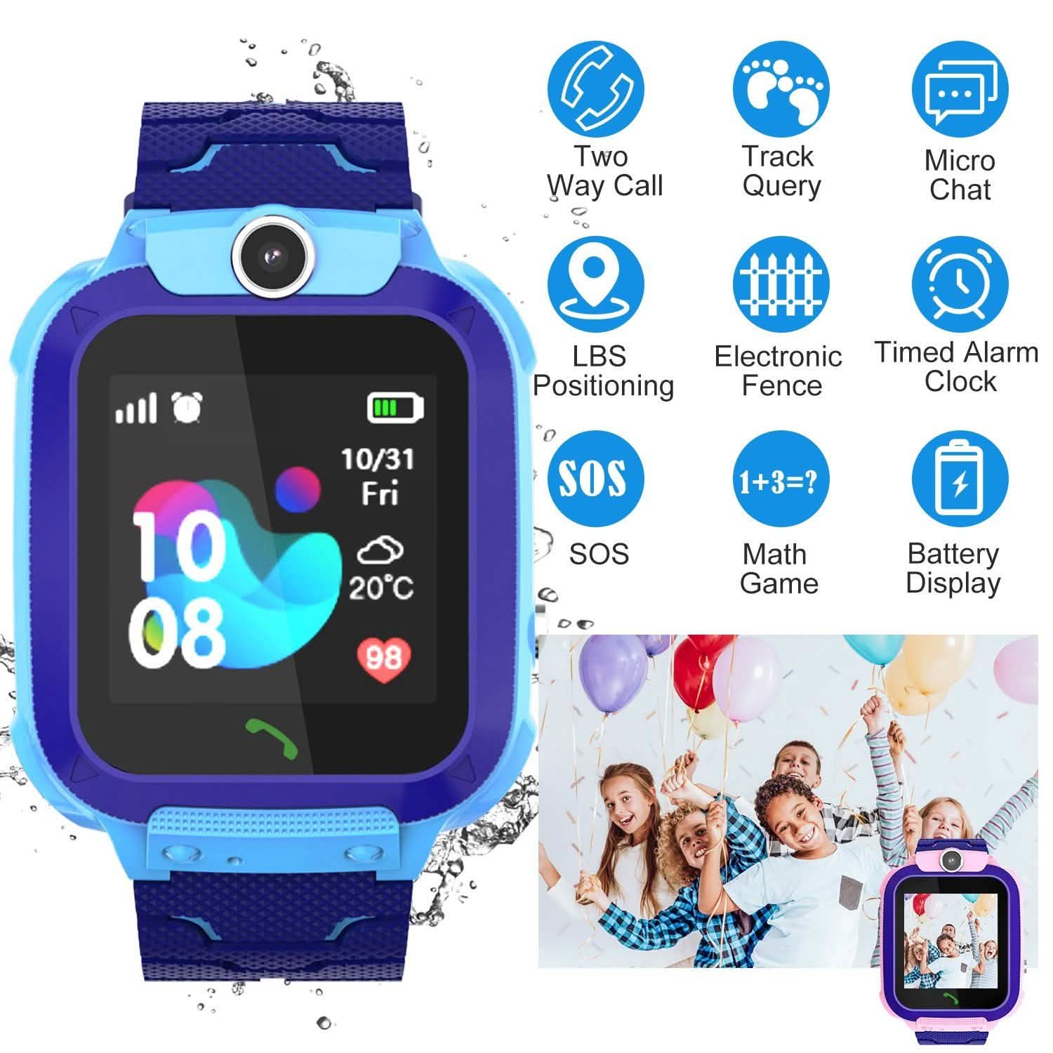 Kid's Smartwatch GPS Tracker Smart Watches - Tophatter Daily Deals