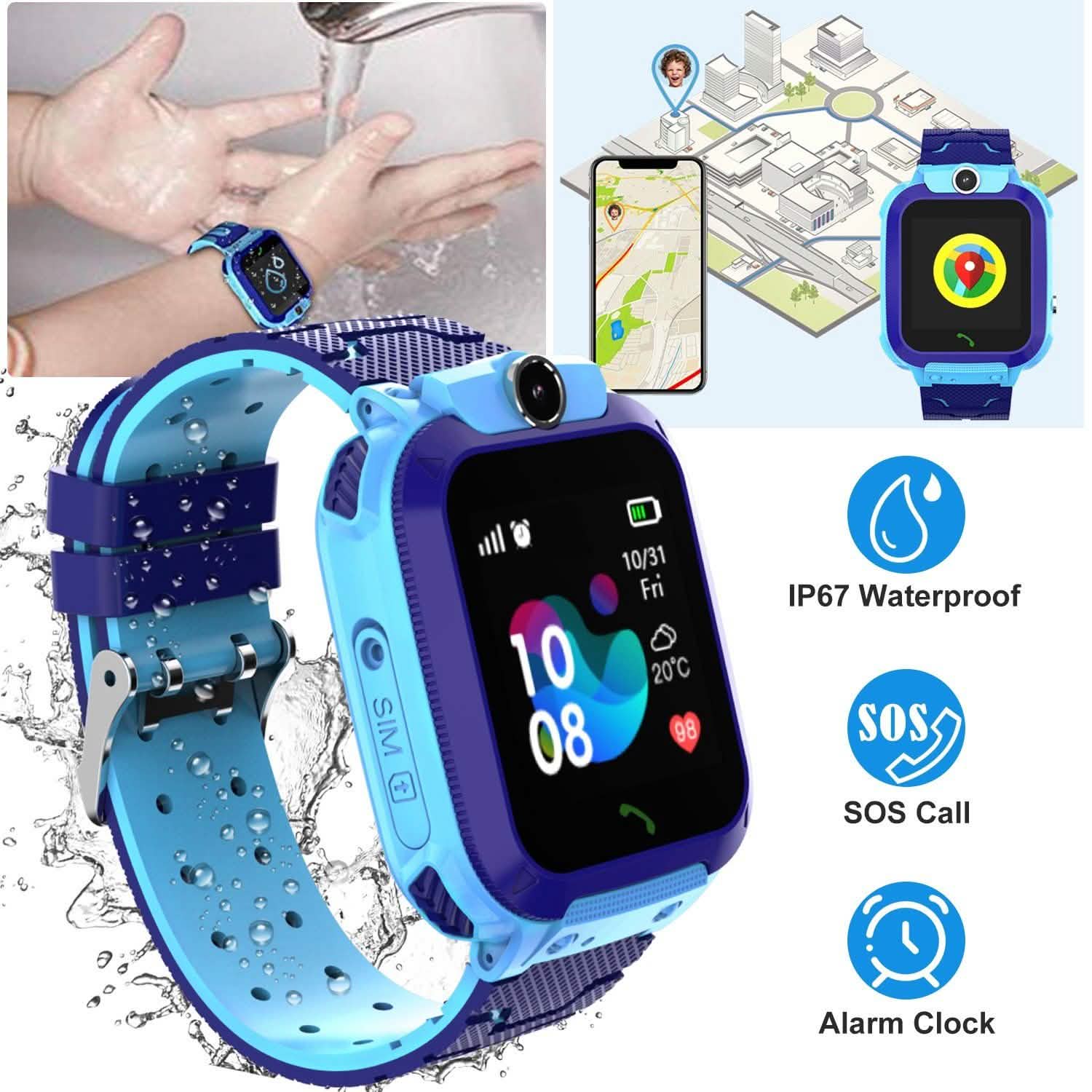 Kid's Smartwatch GPS Tracker Smart Watches - Tophatter Daily Deals