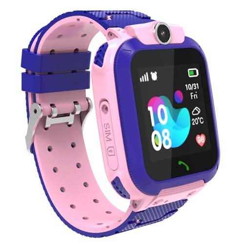 Kid's Smartwatch GPS Tracker Pink Smart Watches - Tophatter Daily Deals