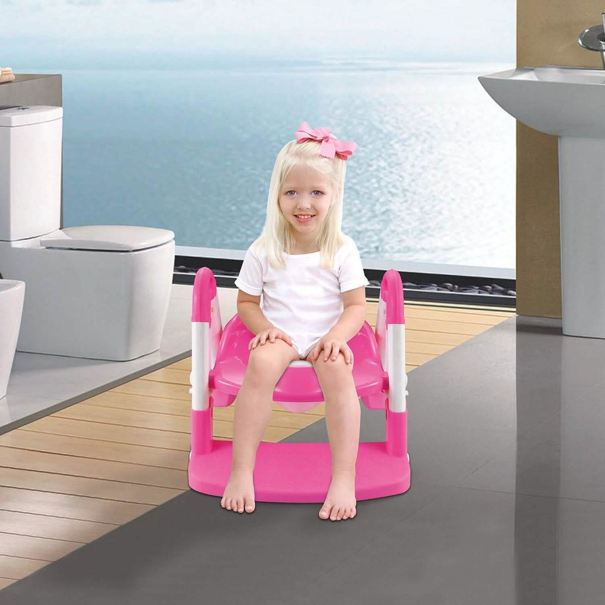 Kids Toilet Seat Toddler Potty Training Chair Baby Gear - Tophatter Daily Deals