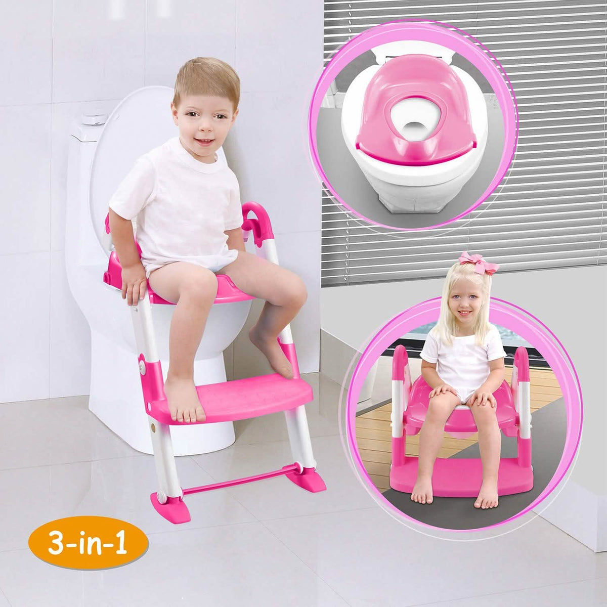 Kids Toilet Seat Toddler Potty Training Chair Baby Gear - Tophatter Daily Deals