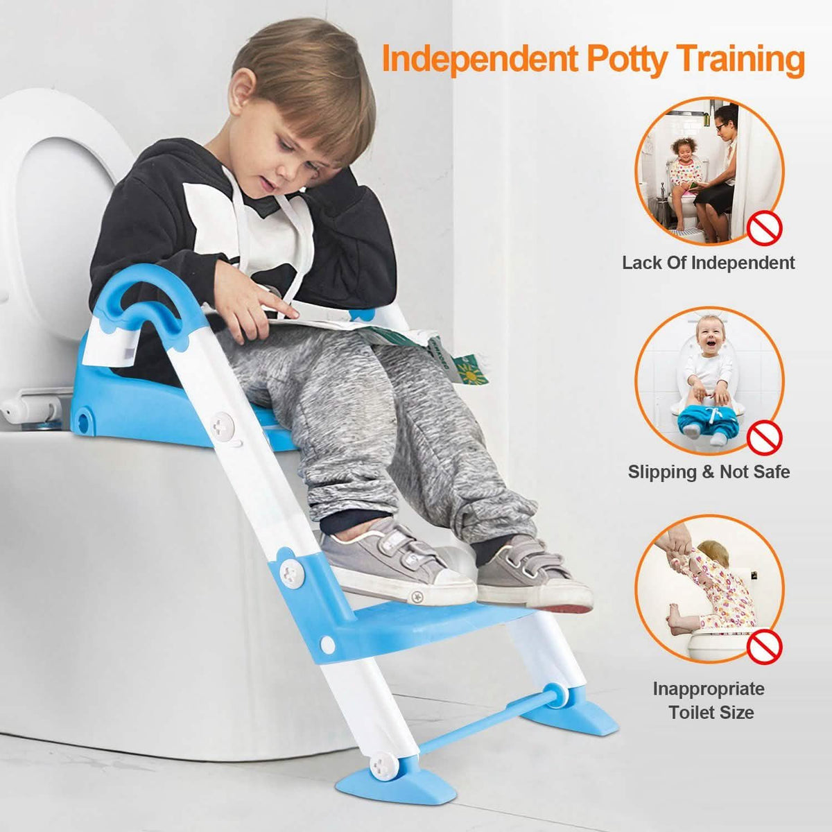Kids Toilet Seat Toddler Potty Training Chair Baby Gear - Tophatter Daily Deals