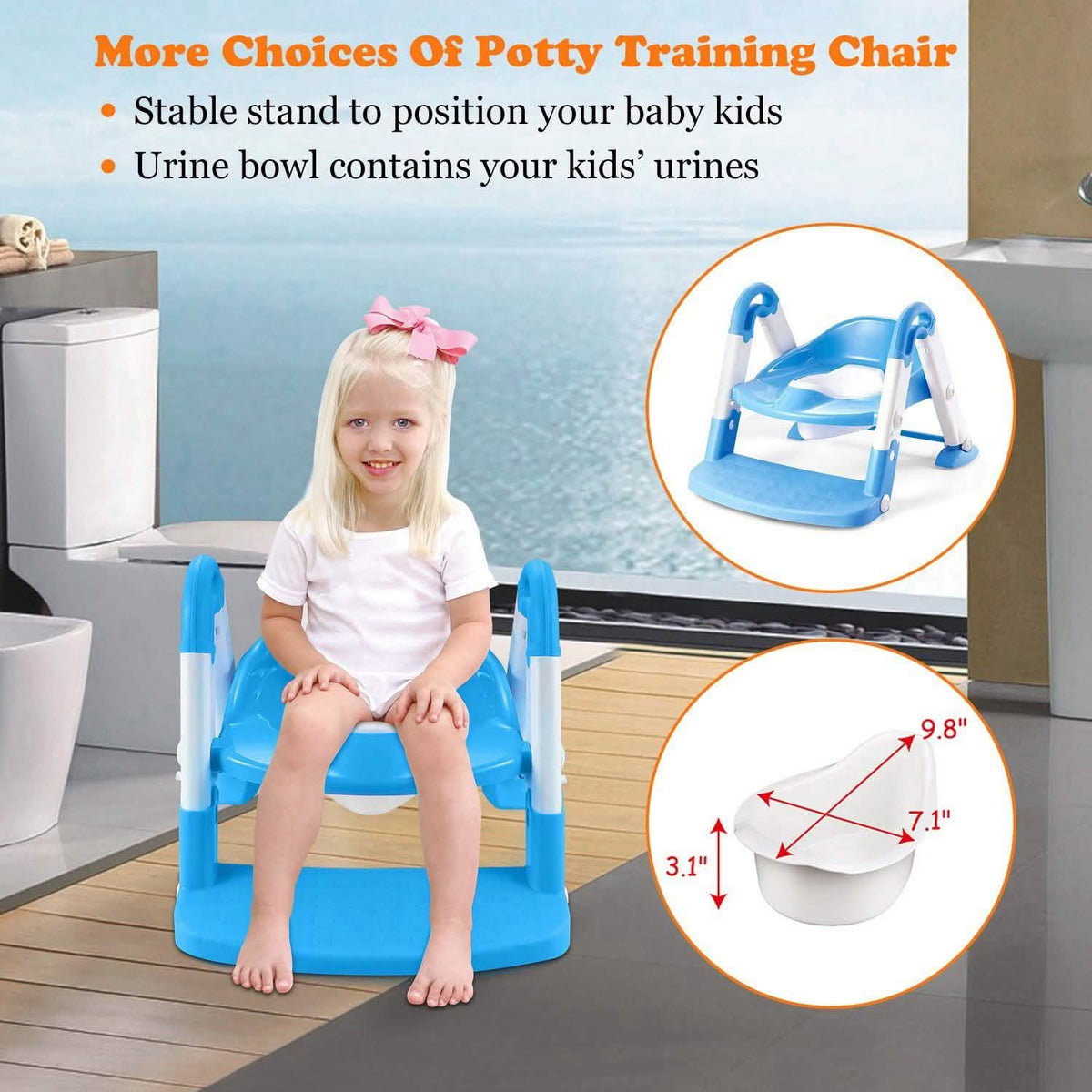 Kids Toilet Seat Toddler Potty Training Chair Baby Gear - Tophatter Daily Deals