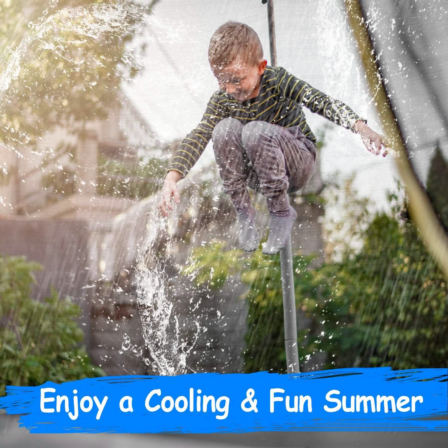 Kids Trampoline Sprinkler Outdoor Garden & Patio - Tophatter Daily Deals