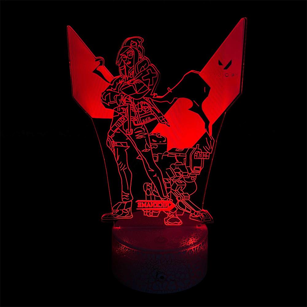 Customized Val Characters 3D Night Lamp - Tophatter Daily Deals
