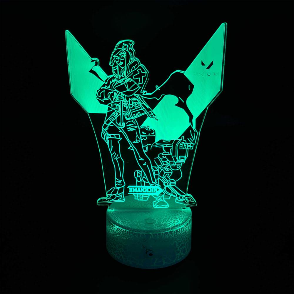 Customized Val Characters 3D Night Lamp Killjoy A - Tophatter Daily Deals