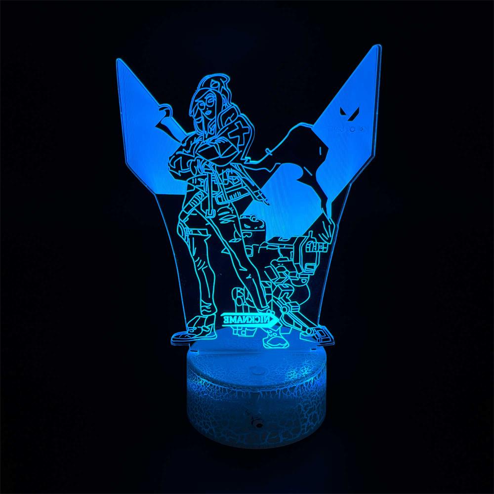 Customized Val Characters 3D Night Lamp - Tophatter Daily Deals