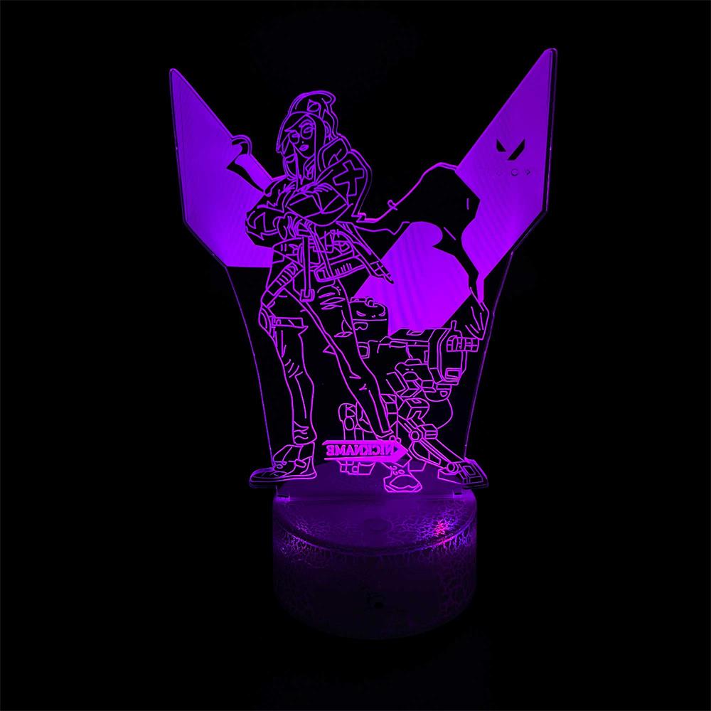 Customized Val Characters 3D Night Lamp - Tophatter Daily Deals