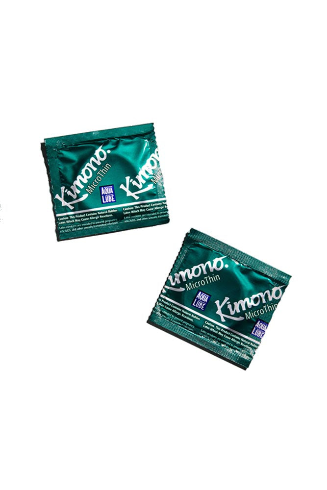 Kimono - MicroThin Condoms PLUS Aqua Lubricant - 12 Pack - Tophatter Daily Deals