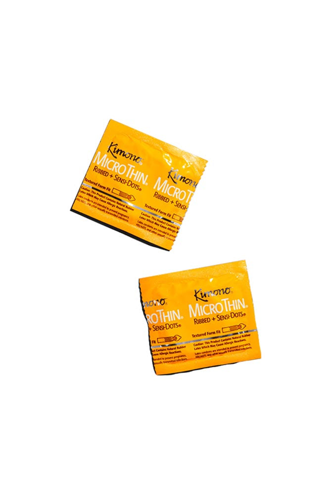 Kimono - MicroThin Ribbed Plus Sensi-Dots - 12 Pack - Tophatter Daily Deals