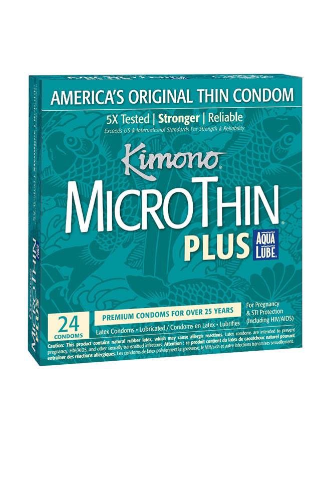 Kimono - MicroThin Condoms PLUS Aqua Lubricant - 24 Pack - Tophatter Daily Deals