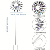 Kinetic Wind Sculptures & Spinners 3D Wind Spinner Wind Powered Wind Art Garden & Patio - Tophatter Daily Deals