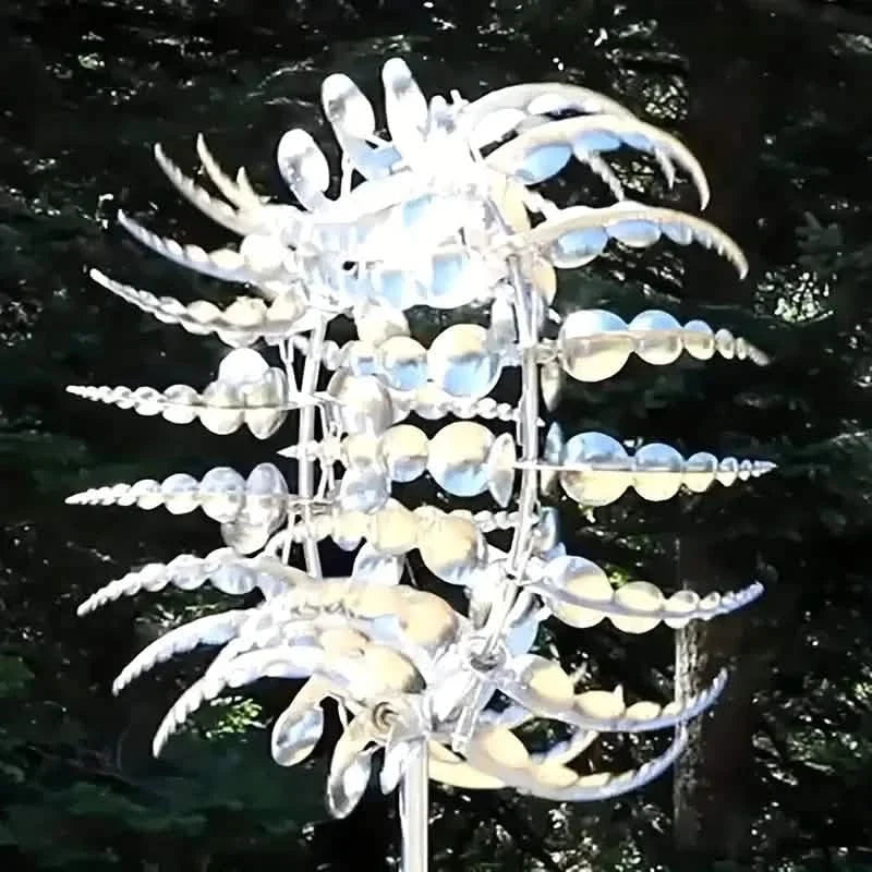 Kinetic Wind Sculptures & Spinners 3D Wind Spinner Wind Powered Wind Art Garden & Patio - Tophatter Daily Deals