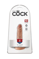 Pipedream - King Cock - Ultra Realistic Dildo - 5 inch - Tan Sex Toy - Tophatter Daily Deals