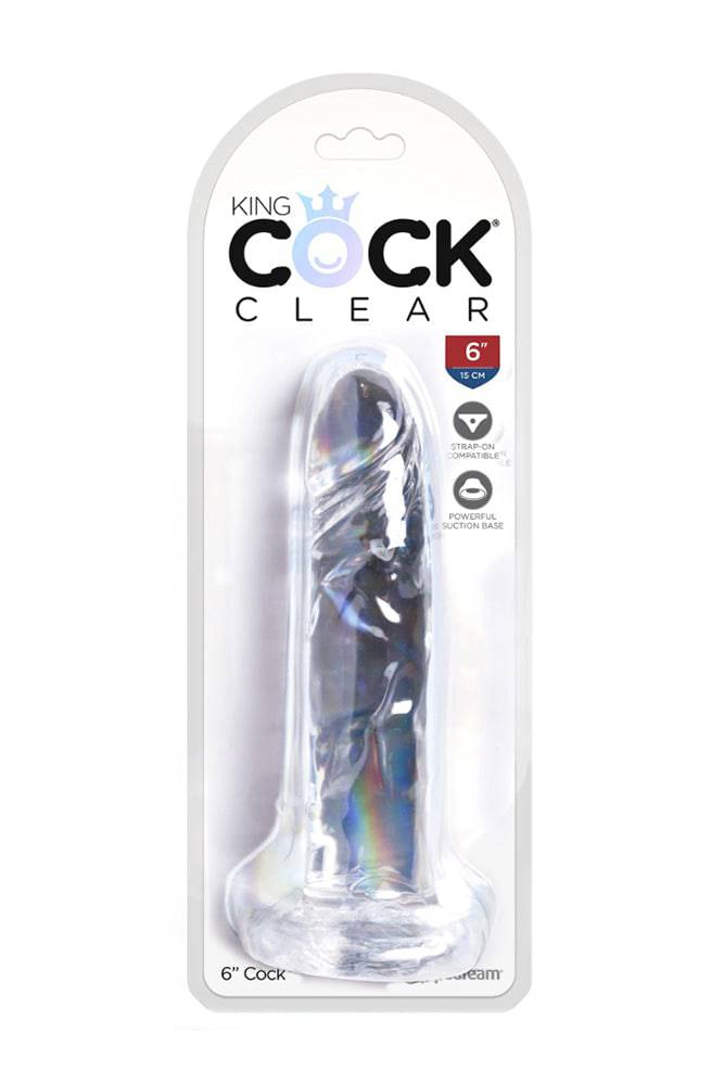 Pipedream - King Cock - Realistic Dildo - 6 inch - Clear Sex Toy - Tophatter Daily Deals