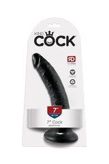Pipedream - King Cock - Ultra Realistic Dildo - 7 inch - Black Sex Toy - Tophatter Daily Deals