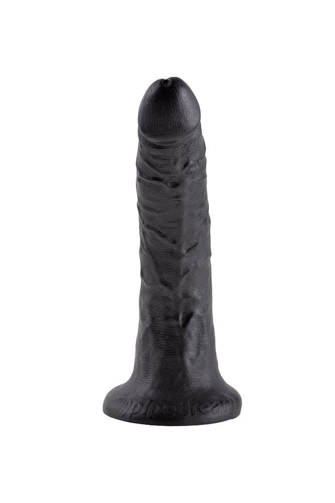 Pipedream - King Cock - Ultra Realistic Dildo - 7 inch - Black Sex Toy - Tophatter Daily Deals