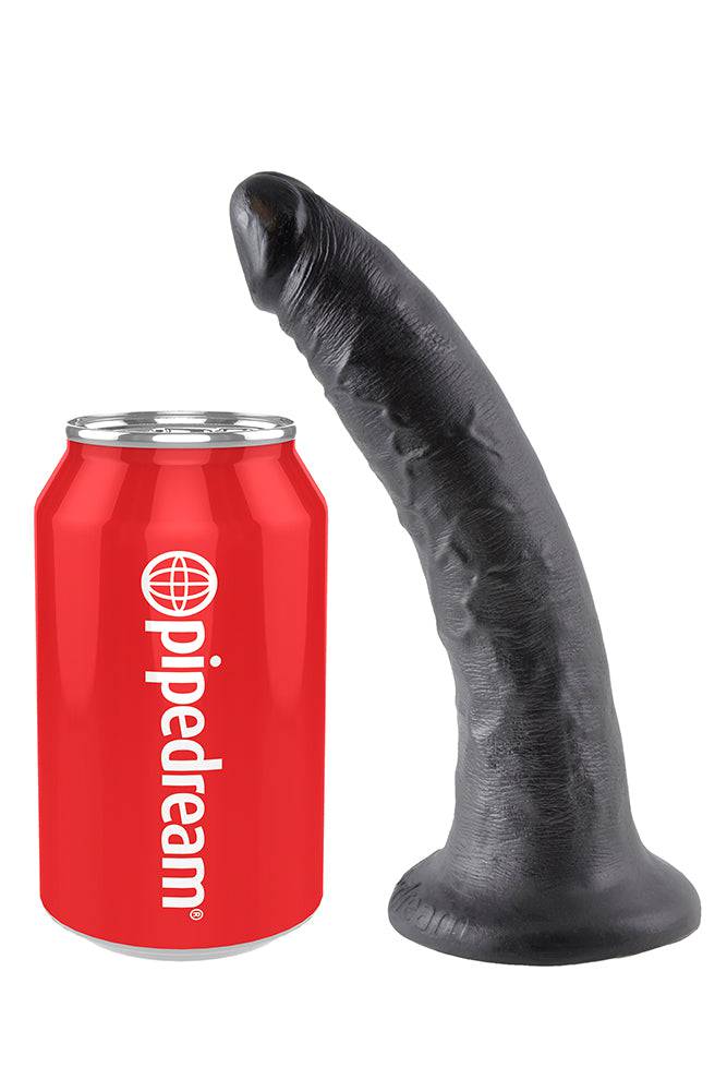 Pipedream - King Cock - Ultra Realistic Dildo - 7 inch - Black Sex Toy - Tophatter Daily Deals
