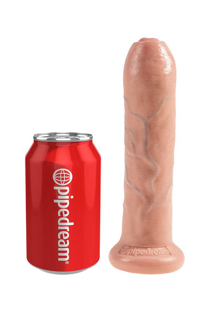 Pipedream - King Cock - Uncut Cock Realistic Dildo - 7 inch - Beige Sex Toy - Tophatter Daily Deals