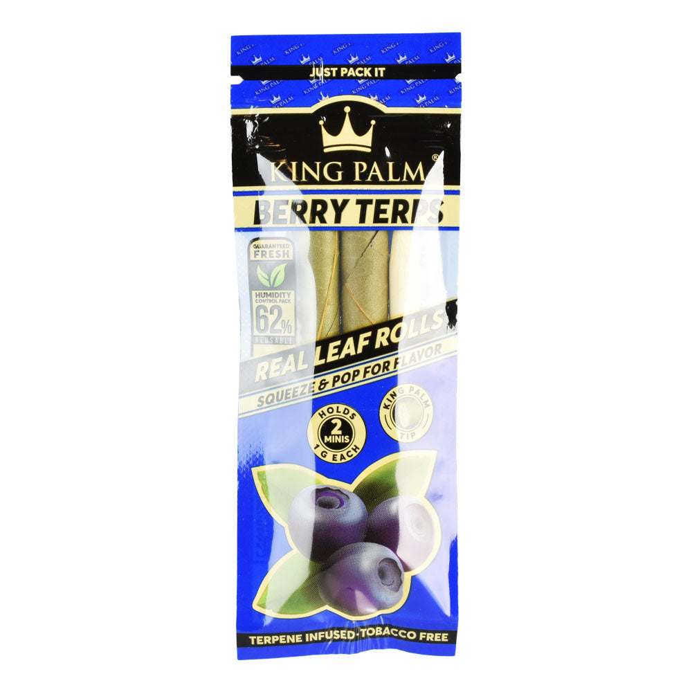 King Palm Leaf Rolls | Mini 2 Pack 2 Roll Pack Berry Terps Blunt Wraps & Leaf Rolls - Tophatter Daily Deals