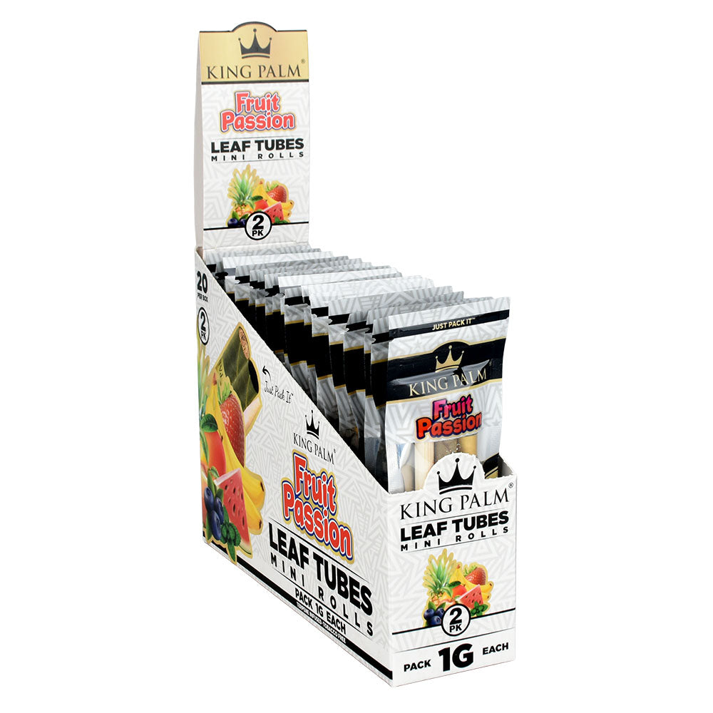 King Palm Leaf Rolls | Mini 2 Pack Full Box Fruit Passion Blunt Wraps & Leaf Rolls - Tophatter Daily Deals