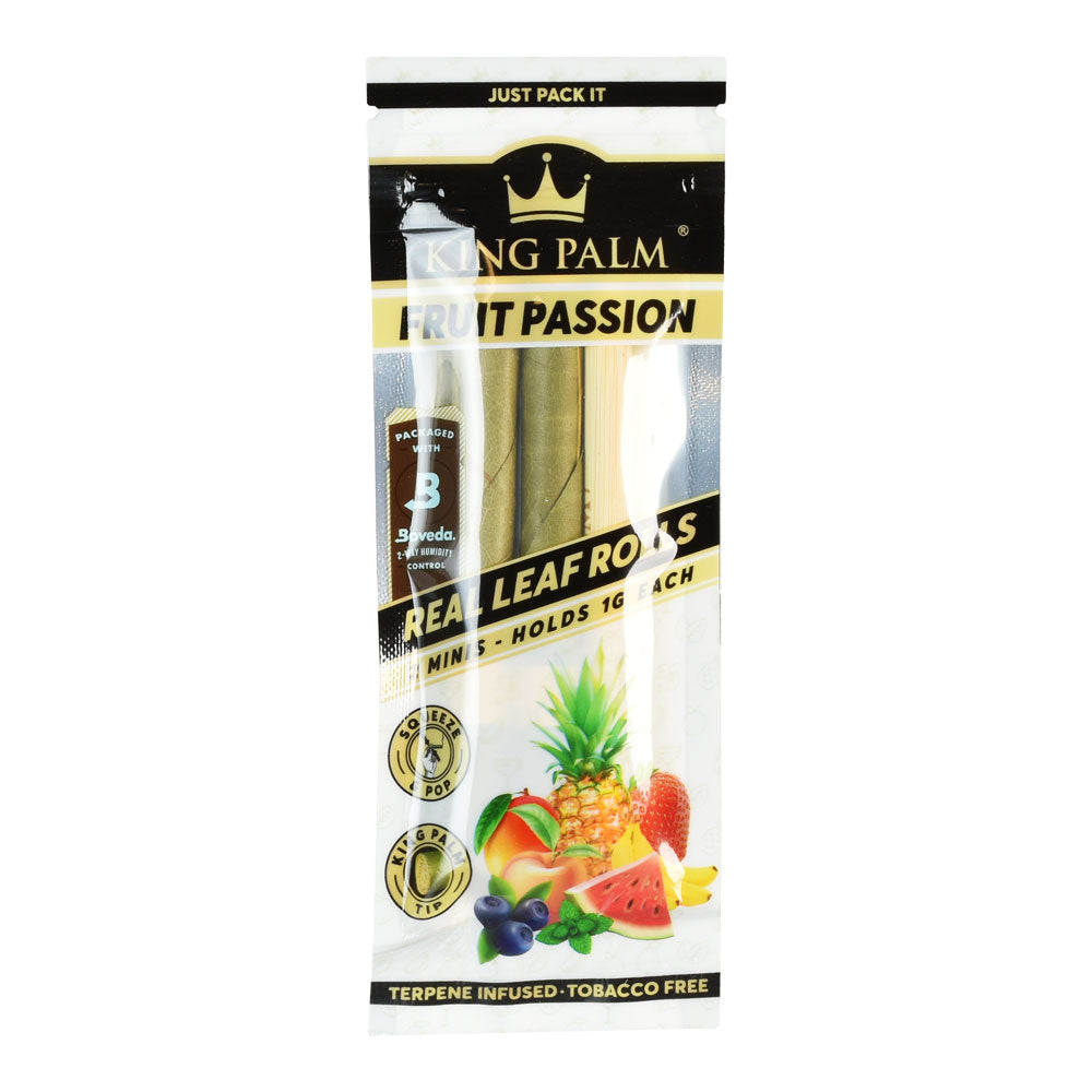 King Palm Leaf Rolls | Mini 2 Pack 2 Roll Pack Fruit Passion Blunt Wraps & Leaf Rolls - Tophatter Daily Deals