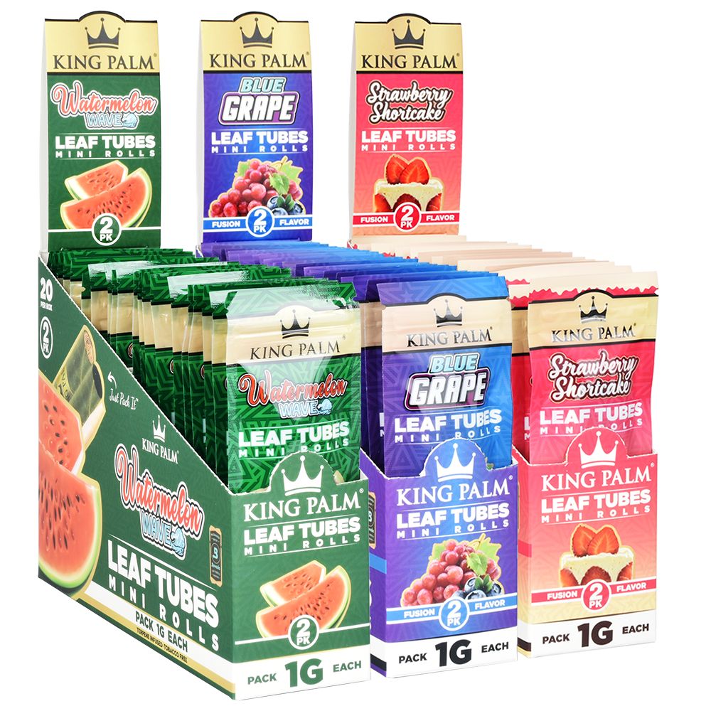 King Palm Leaf Rolls | Mini 2 Pack Blunt Wraps & Leaf Rolls - Tophatter Daily Deals