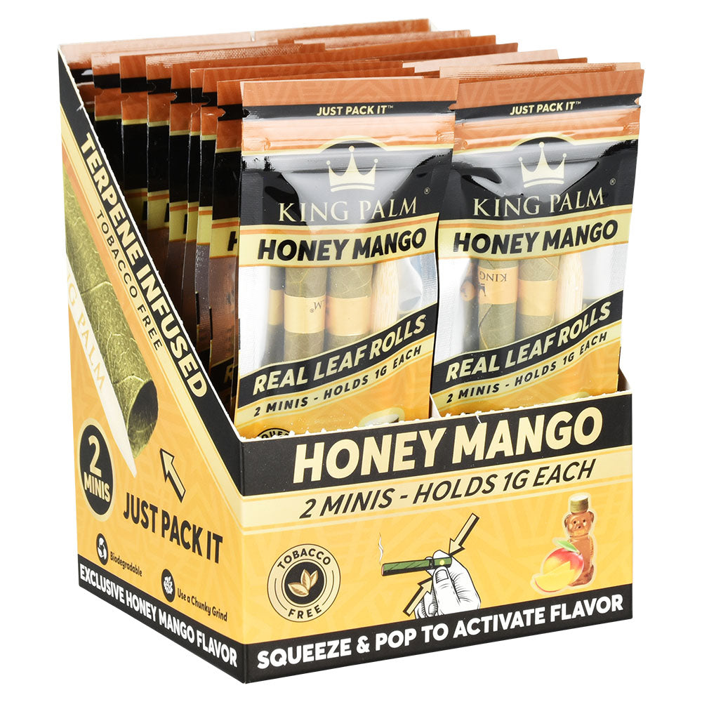 King Palm Leaf Rolls | Mini 2 Pack Full Box Honey Mango Blunt Wraps & Leaf Rolls - Tophatter Daily Deals