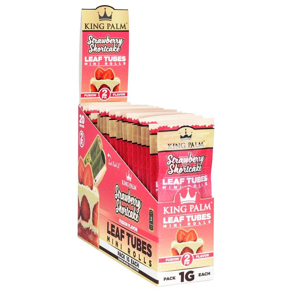 King Palm Leaf Rolls | Mini 2 Pack Full Box Strawberry Shortcake Blunt Wraps & Leaf Rolls - Tophatter Daily Deals