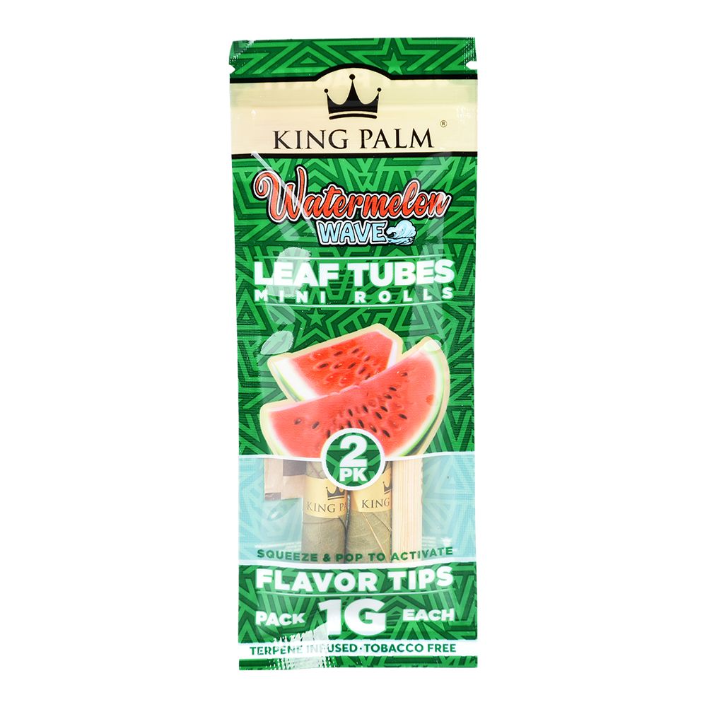 King Palm Leaf Rolls | Mini 2 Pack 2 Roll Pack Watermelon Wave Blunt Wraps & Leaf Rolls - Tophatter Daily Deals